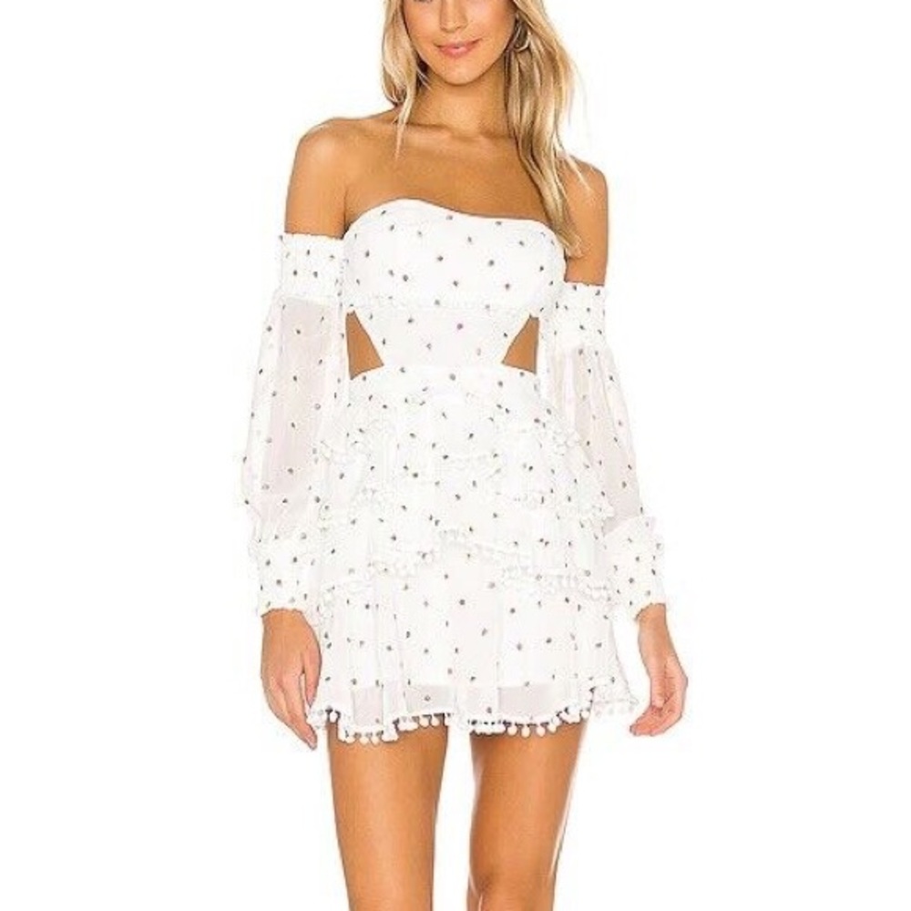 Majorelle soho roses mini dress